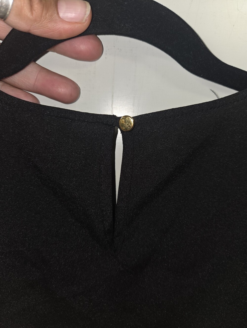 Calvin Klein Black Sleeveless Top with Royal Blue and Teal Center Panel - Picture 4 of 5